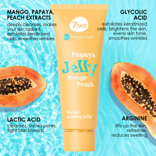7DAYS Exfoliant Facial My Beauty Week Peeling Jelly Gomaj 80ml - Exfoliant Delicat