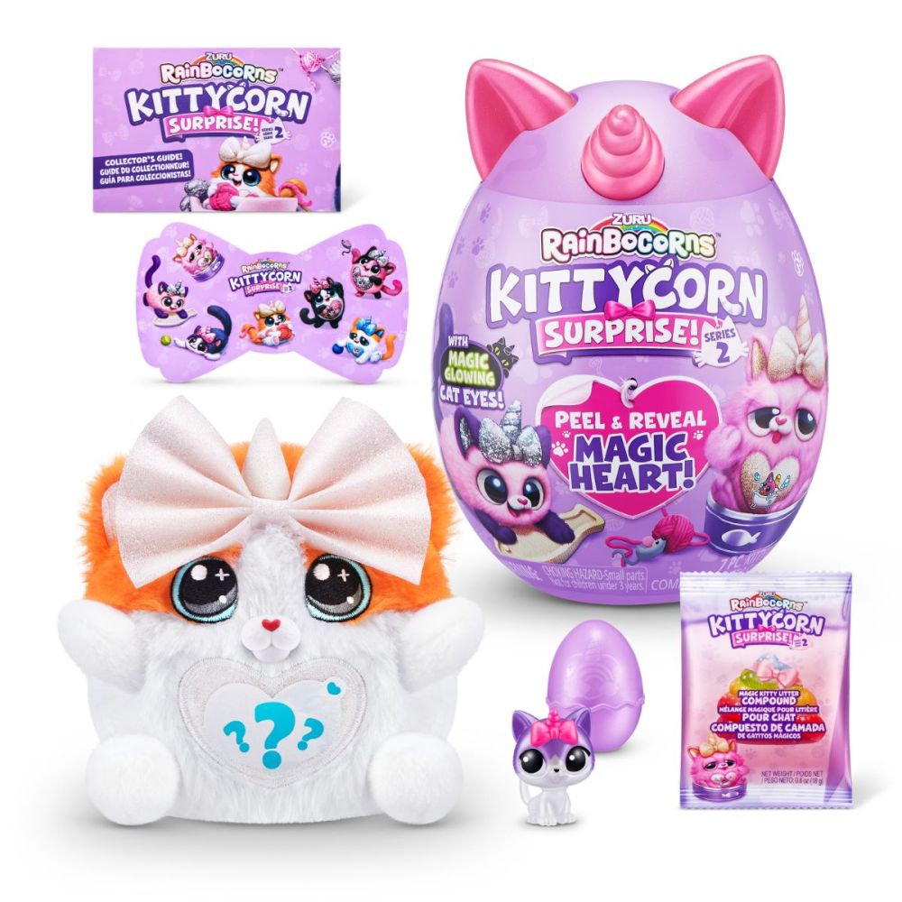 Rainbocorns Kittycorn Surprise, Seria 2 - Jucarie de Plus - Beauty Lounge