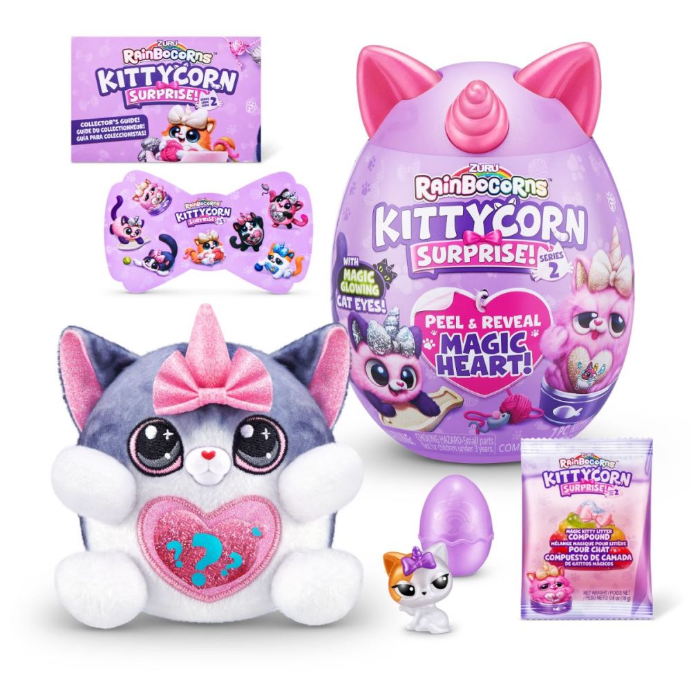 Rainbocorns Kittycorn Surprise, Seria 2 - Jucarie de Plus - Beauty Lounge