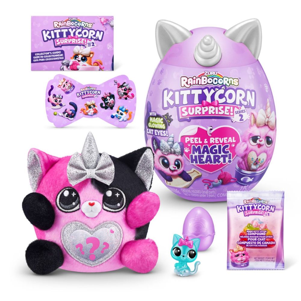 Rainbocorns Kittycorn Surprise, Seria 2 - Jucarie de Plus - Beauty Lounge