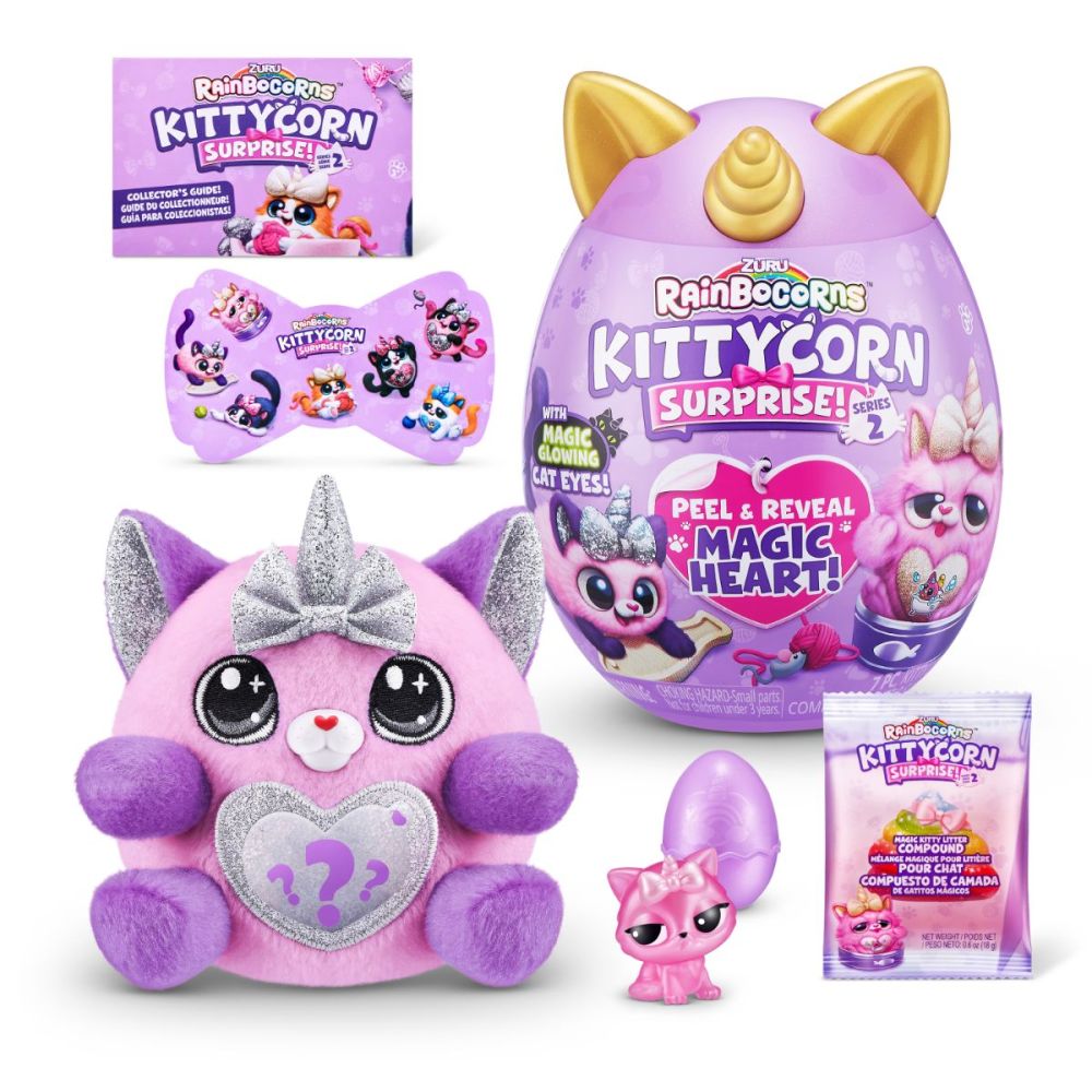 Rainbocorns Kittycorn Surprise, Seria 2 - Jucarie de Plus - Beauty Lounge