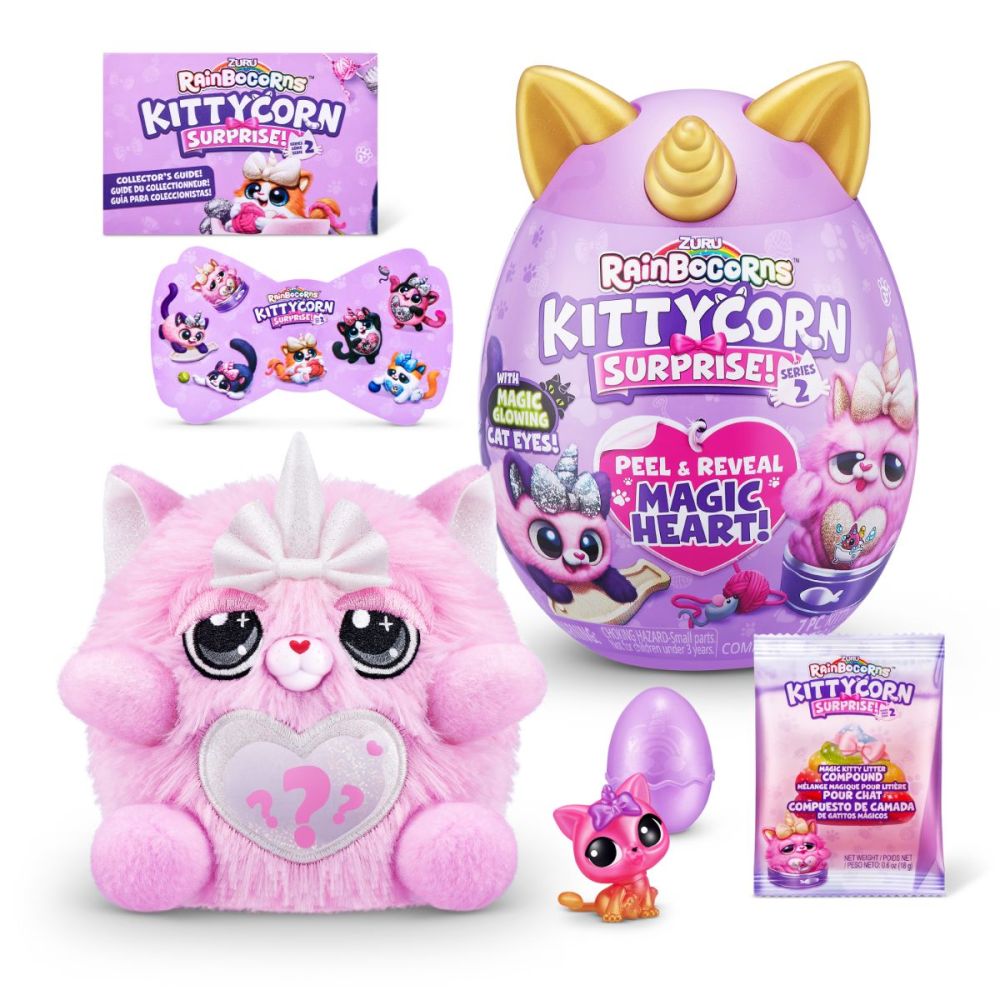 Rainbocorns Kittycorn Surprise, Seria 2 - Jucarie de Plus - Beauty Lounge