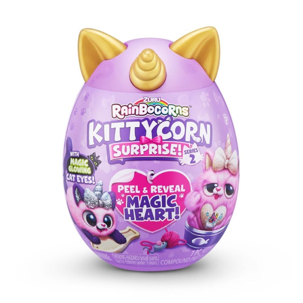 Rainbocorns Kittycorn Surprise, Seria 2 - Jucarie de Plus - Beauty Lounge