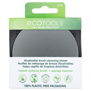 Eco Tools Makeup Brush Cleansing Sheets - Curatare Pensule
