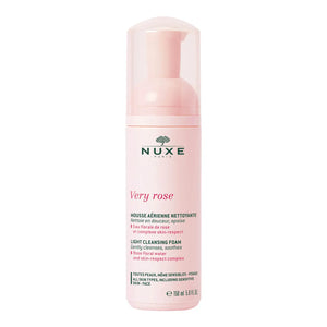 Nuxe Very Rose Light Cleansing Foam - Demachiant Spumant Delicat pentru Toate Tipurile de Ten 150ml