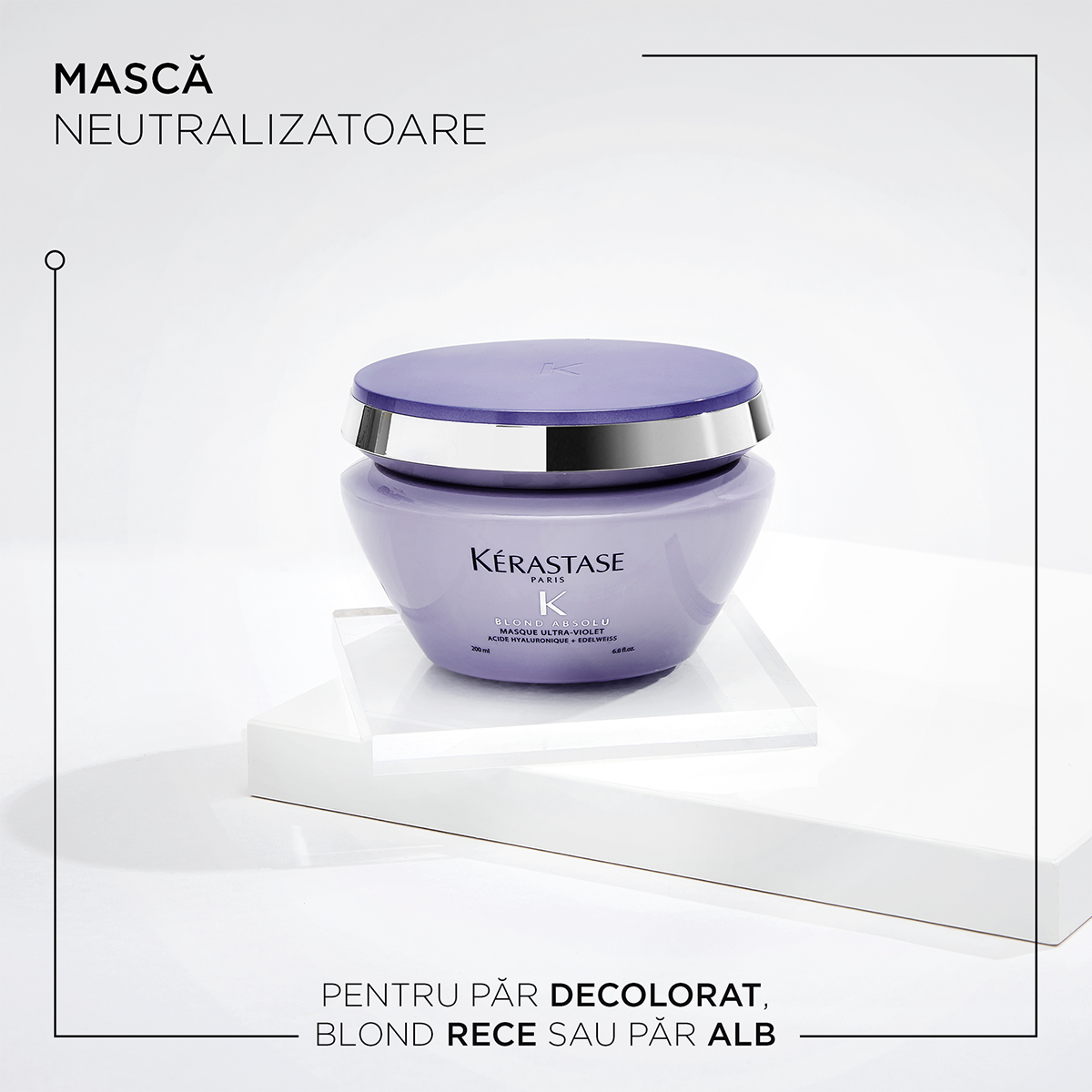 Kerastase Blond Absolu Masque Ultra-Violet - Pentru Neutralizarea Tonurilor Galbene 200ml - Beauty Lounge