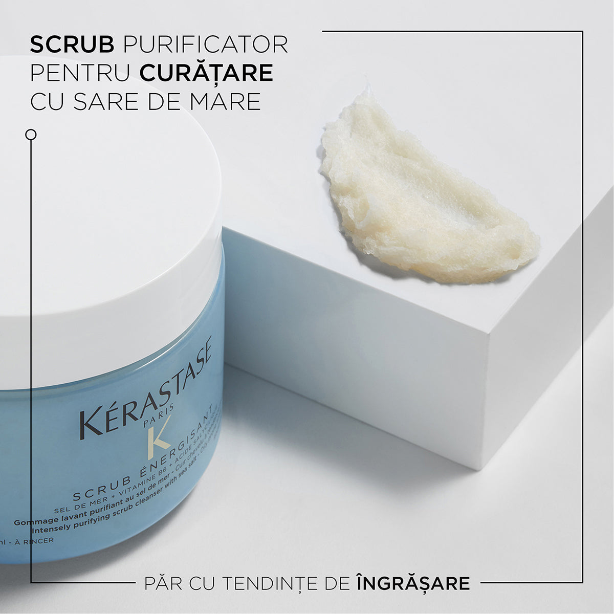 Kerastase Fusio Scrub Purifying (Energizant) 250ml - Exfoliant Pentru Scalp Gras - Beauty Lounge