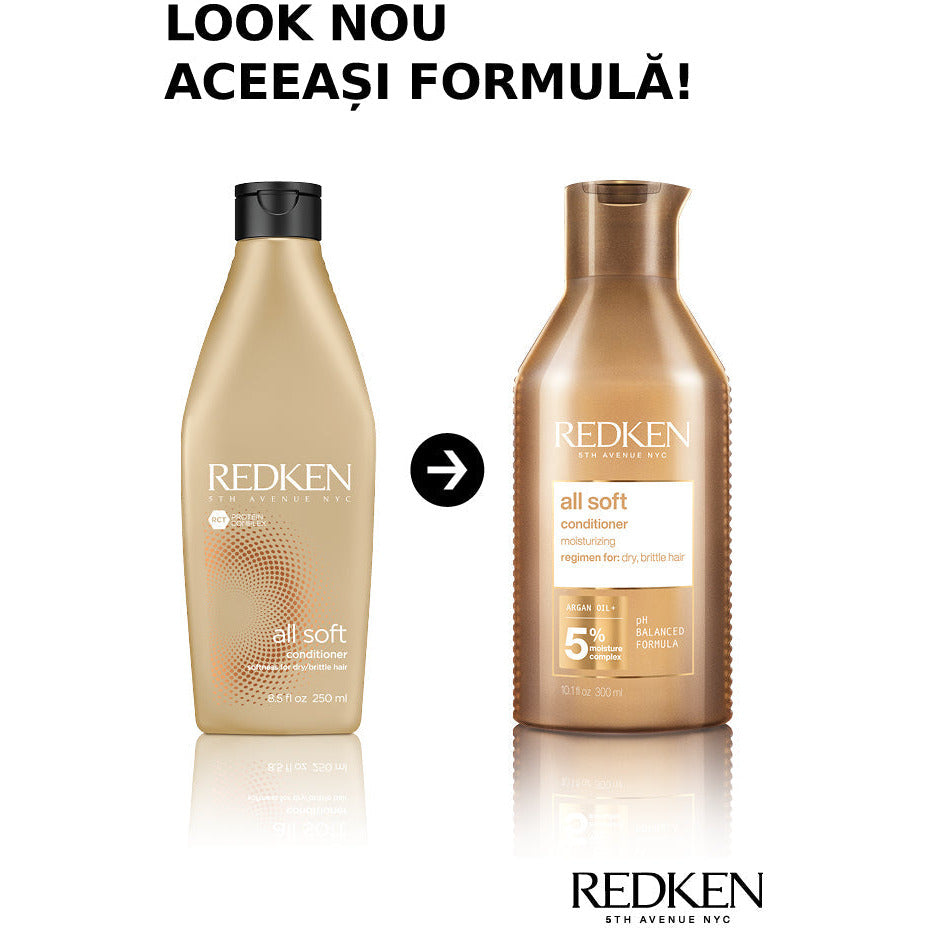 Redken All Soft - Balsam cu Ulei de Argan Pentru Parul Uscat 300ml - Beauty Lounge