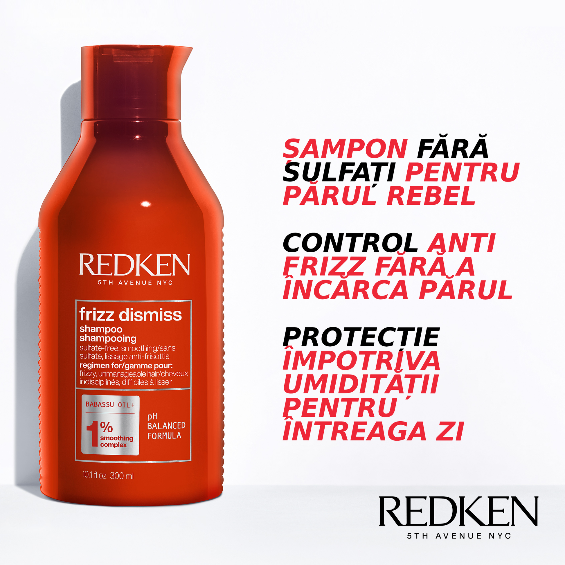 Redken Frizz Dismiss - Sampon Protectie Anti-electrizare 300ml - Beauty Lounge