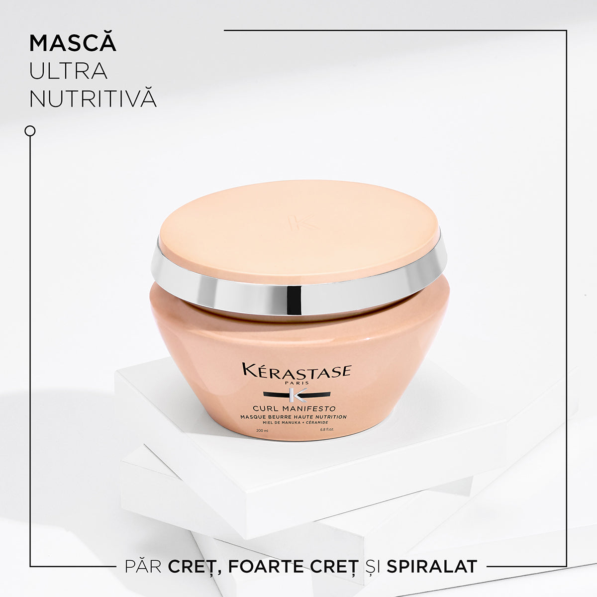 Kerastase Curl Manifesto Masque Beurre Haute Nutrition 200ml - Masca Pentru Par Ondulat si Cret - Beauty Lounge