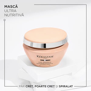 Kerastase Curl Manifesto Masque Beurre Haute Nutrition 200ml - Masca Pentru Par Ondulat si Cret