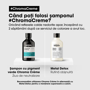 L'Oreal Professionnel SE Chroma Creme Green - Sampon Neutralizator Reflexe Roscate 300ml
