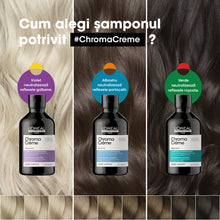 Încarcă imaginea în Galerie, L&#39;Oreal Professionnel SE Chroma Creme Purple - Sampon Neutralizator Reflexe Galbene 300ml
