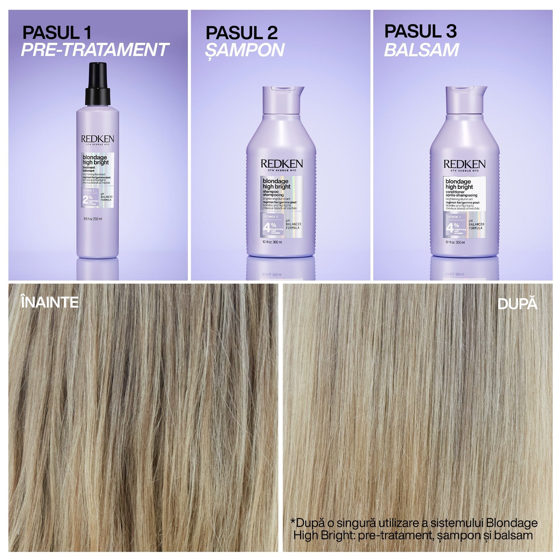 Redken Blondage High Bright - Sampon pentru Par Blond 300ml - Beauty Lounge