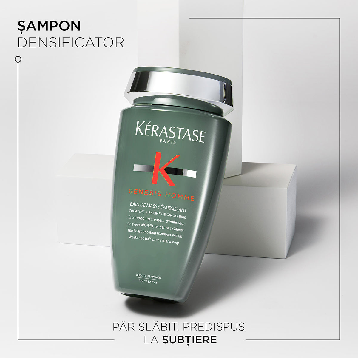 Kerastase Genesis Homme Bain de Masse - Sampon Densificator pentru Par Predispus la Subtiere 250ml - Beauty Lounge
