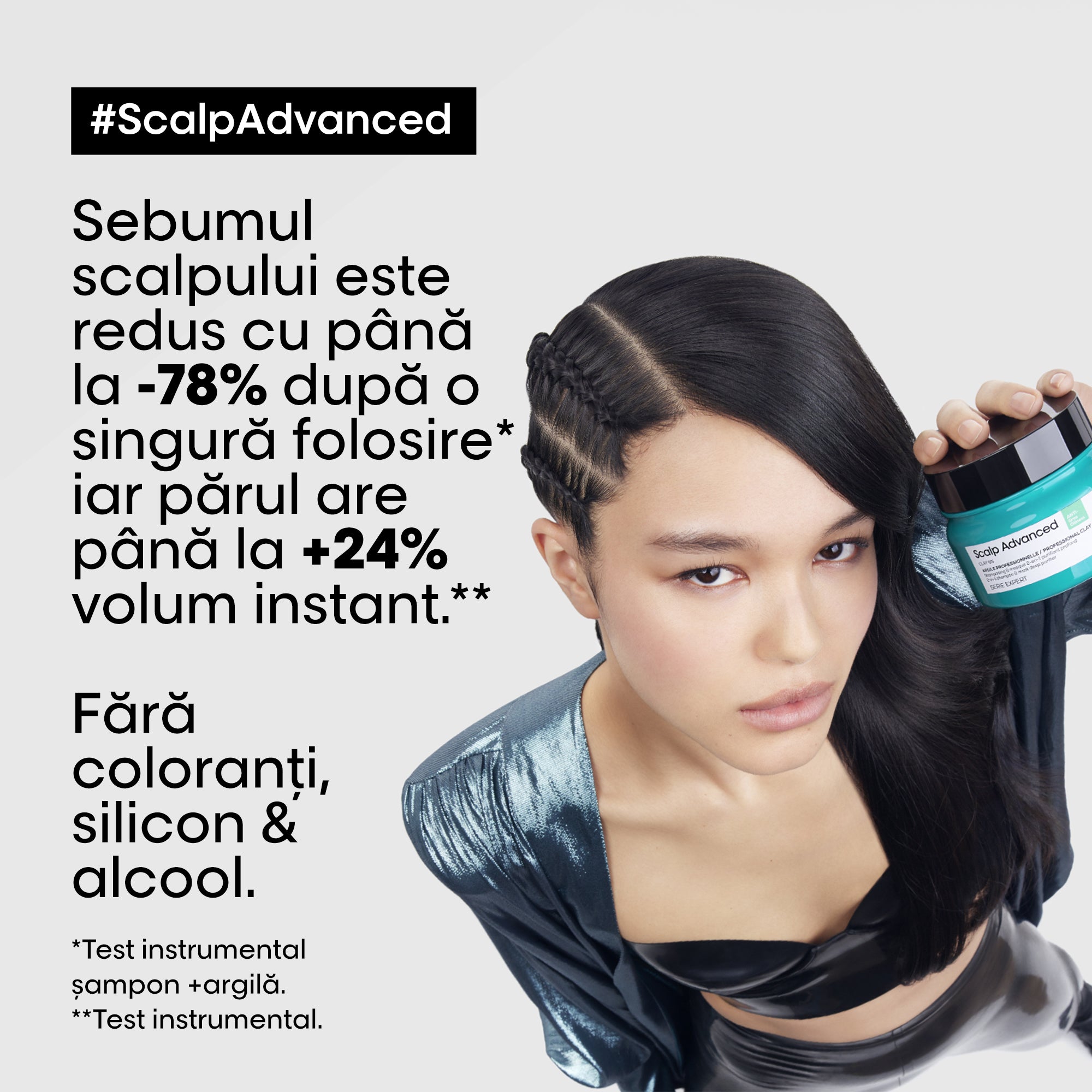 L’Oreal Professionnel SE Scalp Advanced 2in1 Sampon si Masca 250ml cu Argila Purifianta