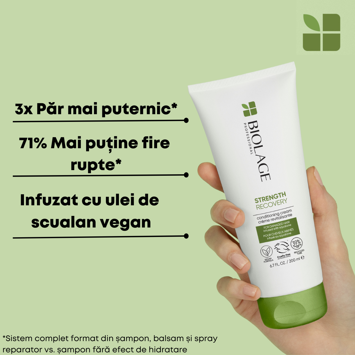 Matrix Biolage Strength Recovery - Balsam Profesional Imbogatit 200ml