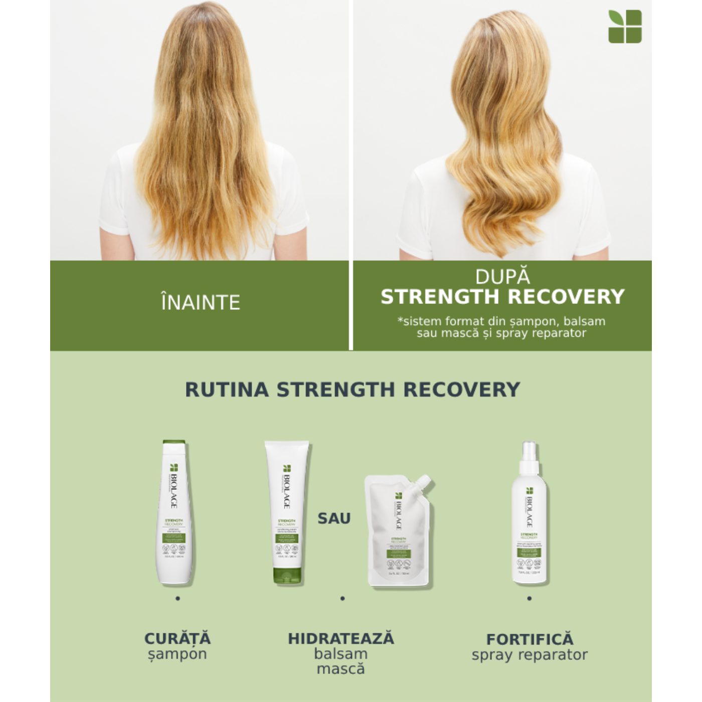 Matrix Biolage Strength Recovery - Sampon Profesional Imbogatit 250ml
