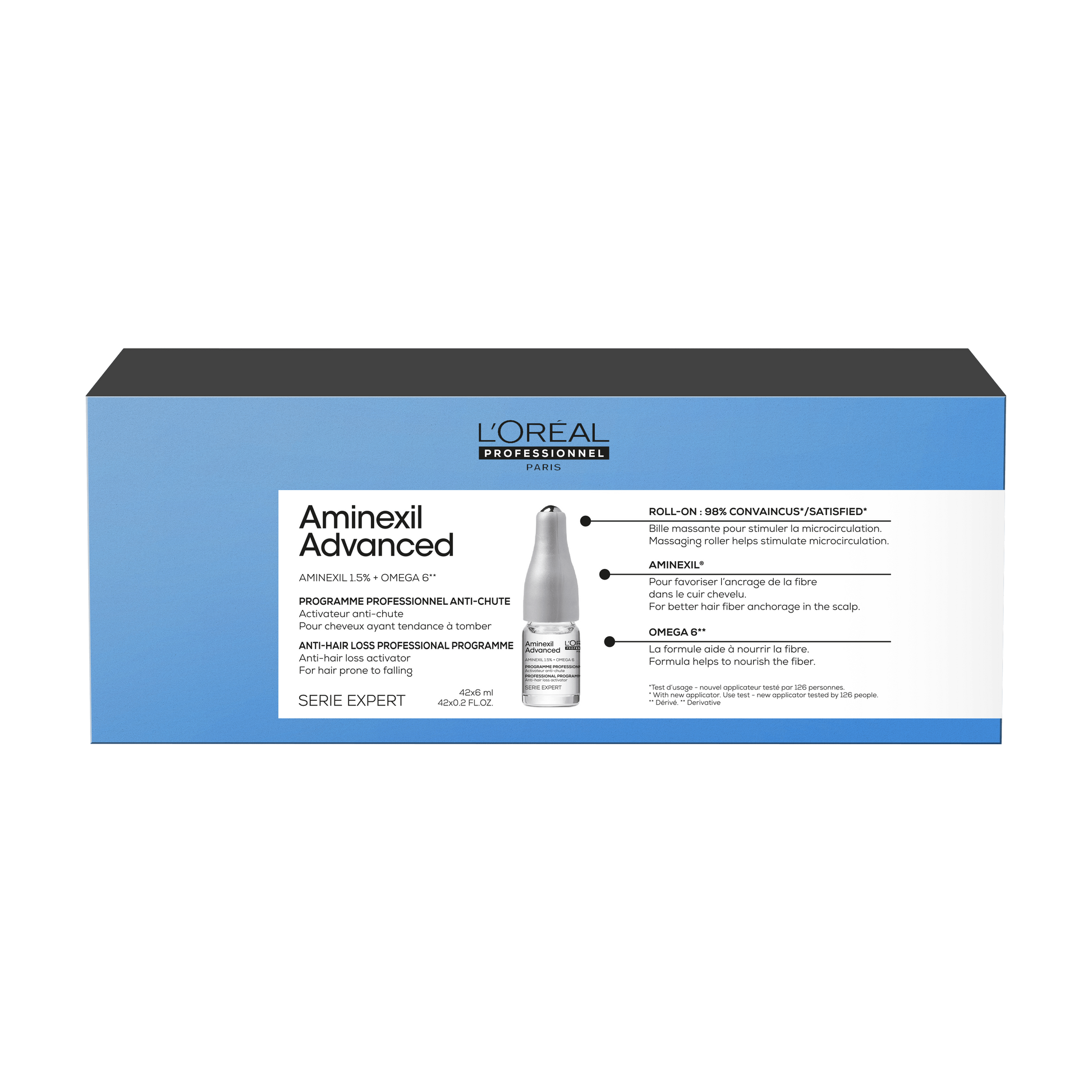 L'Oreal Professionnel SE Aminexil Advanced - Tratament Fiole Anti-Cadere a Parului 42x6ml NEW - Beauty Lounge