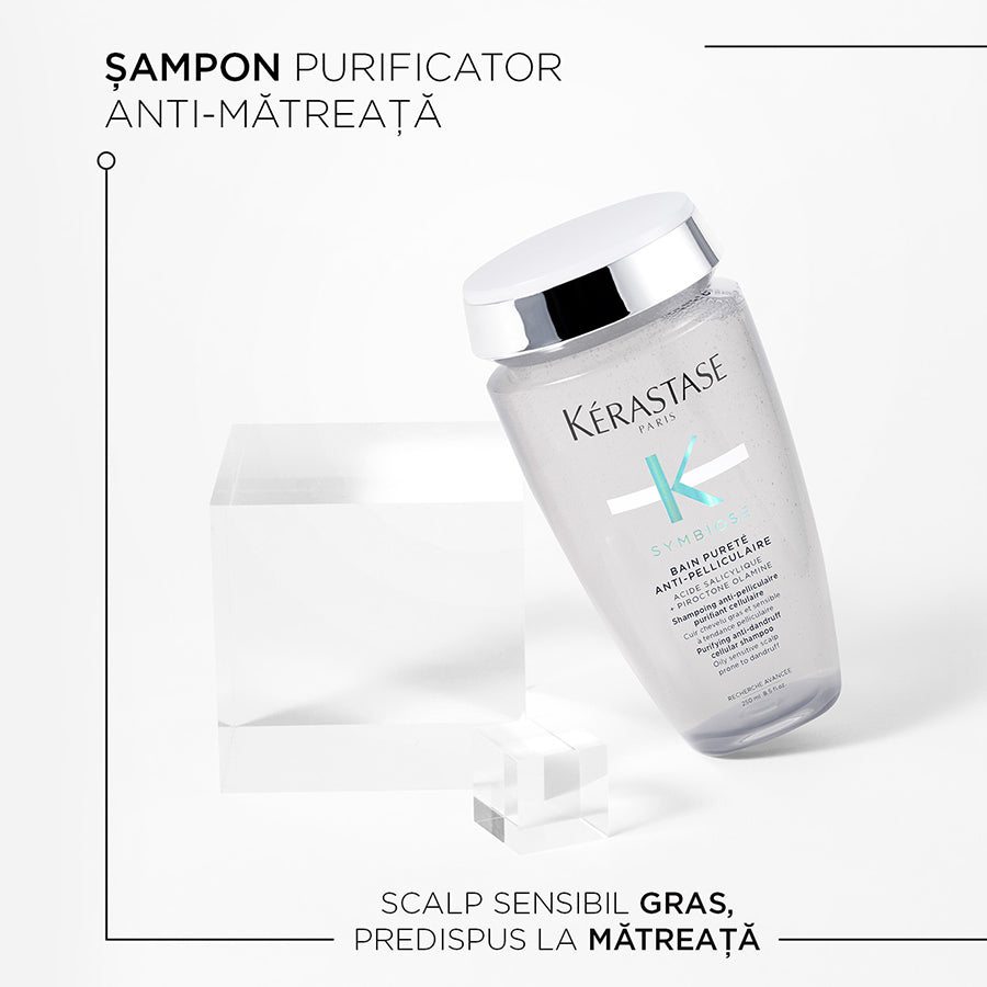 Kerastase Symbiose Bain Purete 250ml - Sampon Anti-Matreata Purificator pentru Scalp Gras