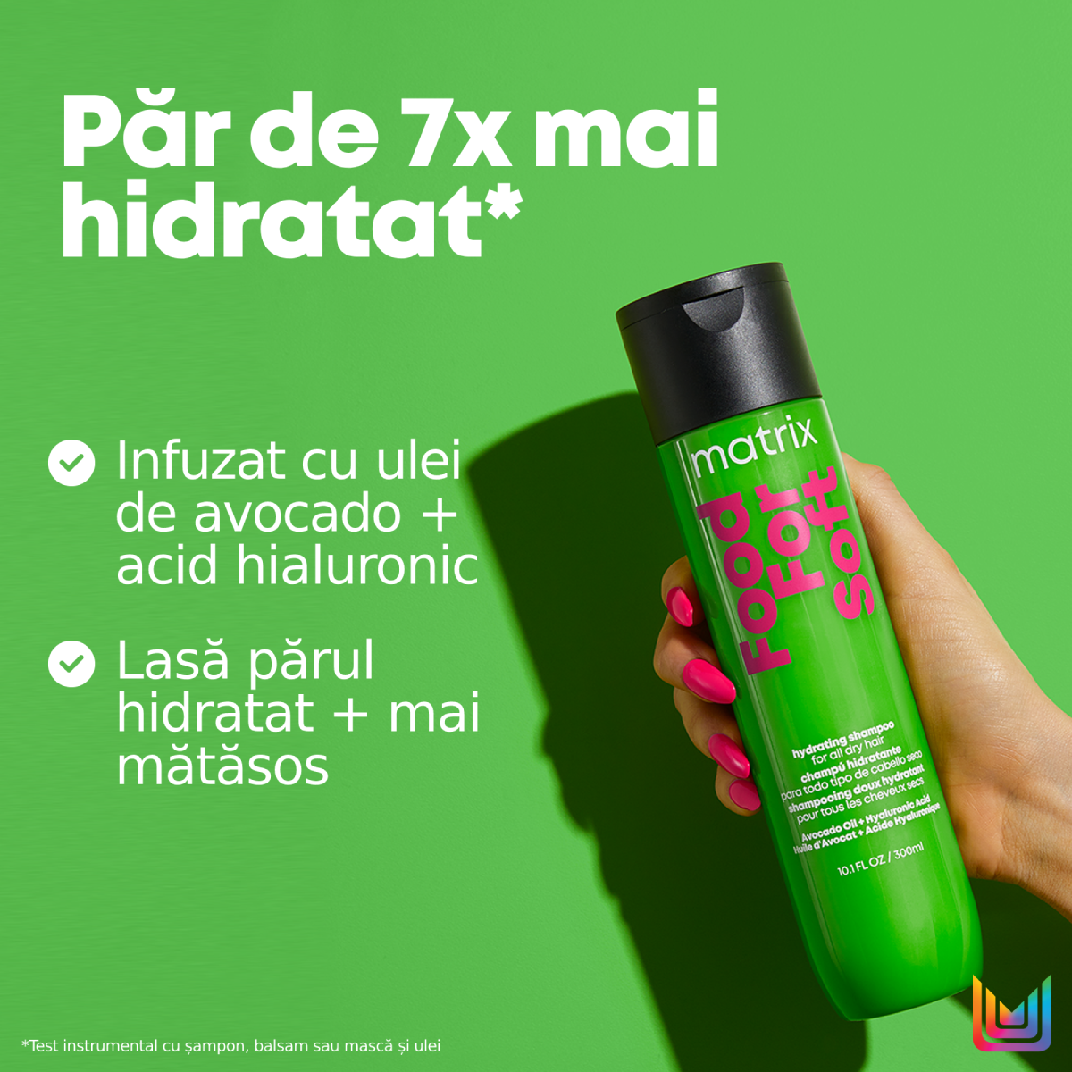 Matrix Food For Soft - Sampon cu Ulei de Avocado si Acid Hialuronic Par Uscat 300ml - Beauty Lounge