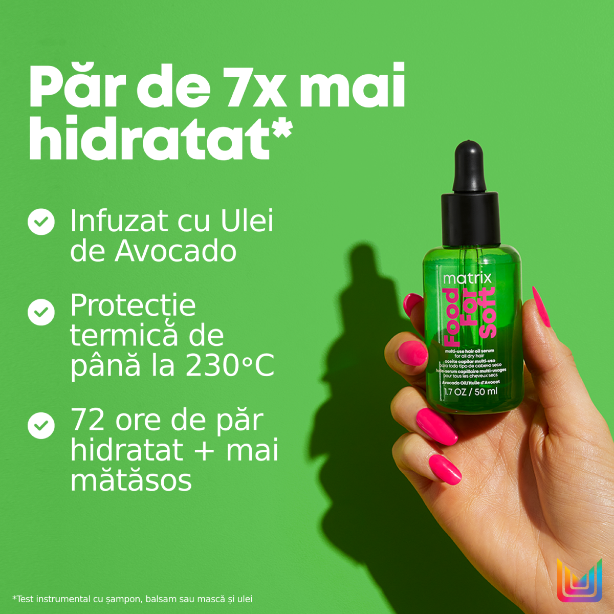 Set Matrix Duo Food For Soft - Ulei 50ml Pentru par Uscat cu Avocado si Acid Hialuronic - Beauty Lounge