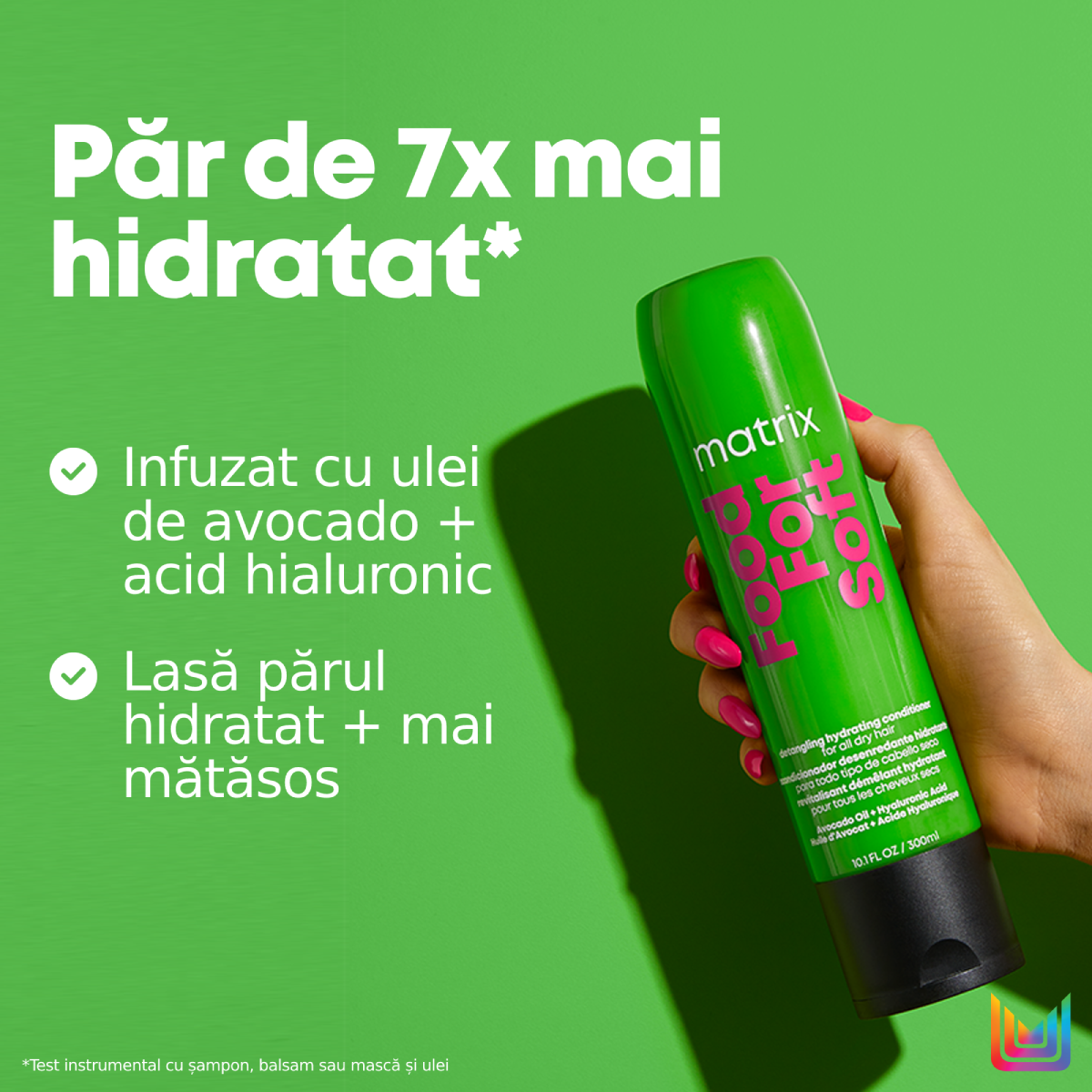 Set Matrix Food For Soft - Balsam 300ml + Masca 500ml Pentru par Uscat si Fragil - Beauty Lounge