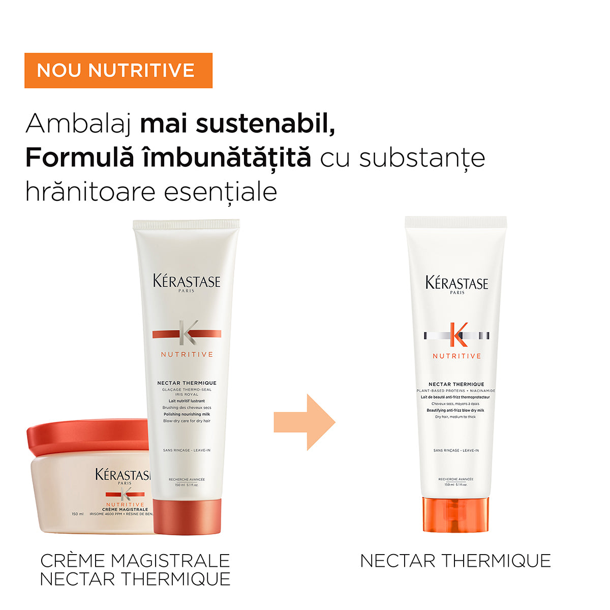 Kerastase Nutritive Nectar Thermique Lapte de Par de Descurcare si Termo-Protector 150ml - Beauty Lounge