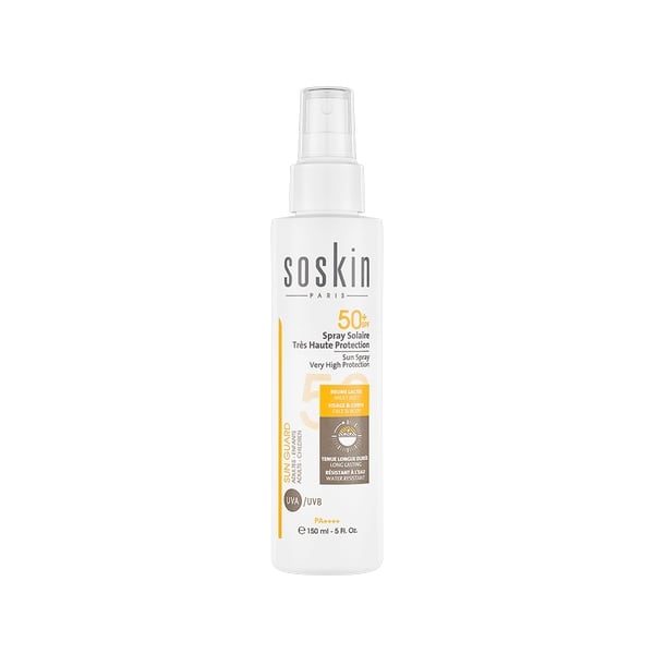 Soskin Sun Very High Protection SPF 50+ - Spray cu Protectie Solara 125ml