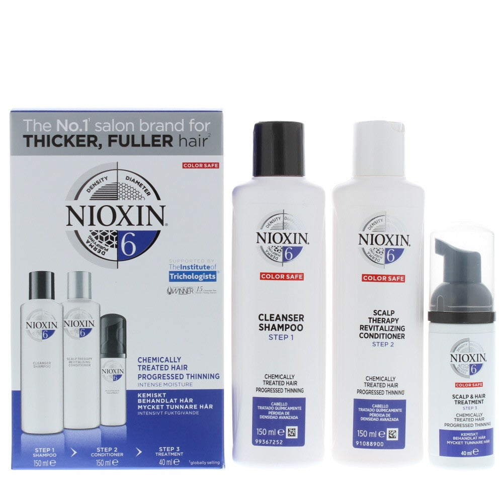 Nioxin SYS6 Kit 150+150+40ml - Kit Tratament Impotriva Caderii Parului
