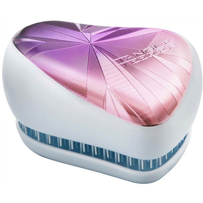 Tangle Teezer Compact Smashed Holo Blue - Perie pentru Par