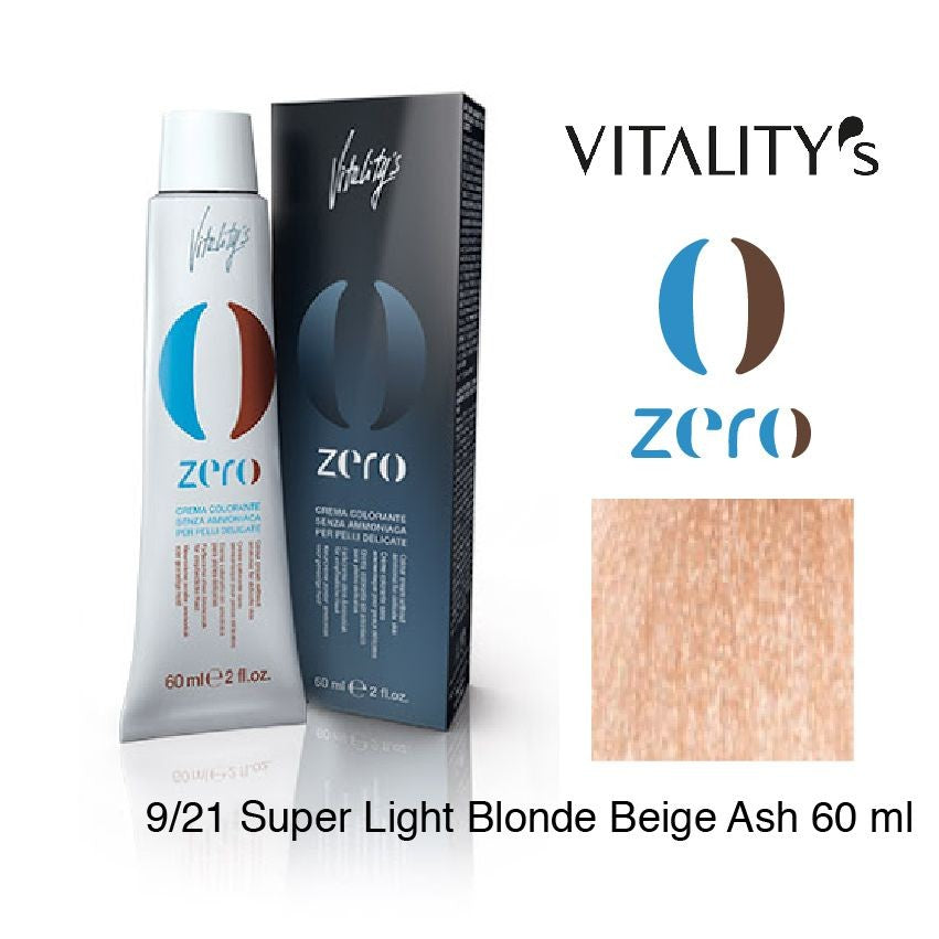 Vitality's Zero 9/21 - Blond Super Deschis Bej Cenusiu Vopsea Fara Amoniac 60ml
