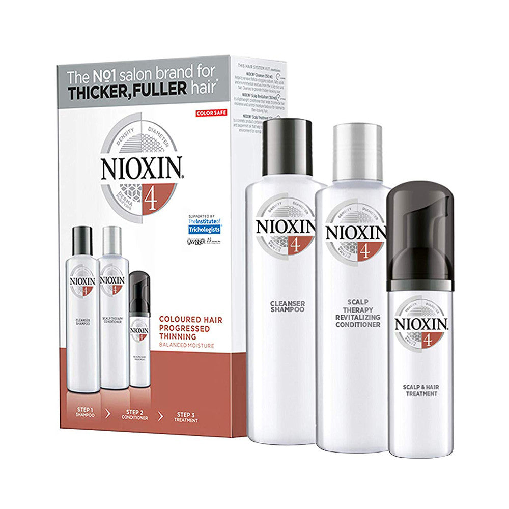 Nioxin SYS4 Kit 300+300+100ml - Kit Tratament Impotriva Caderii Parului
