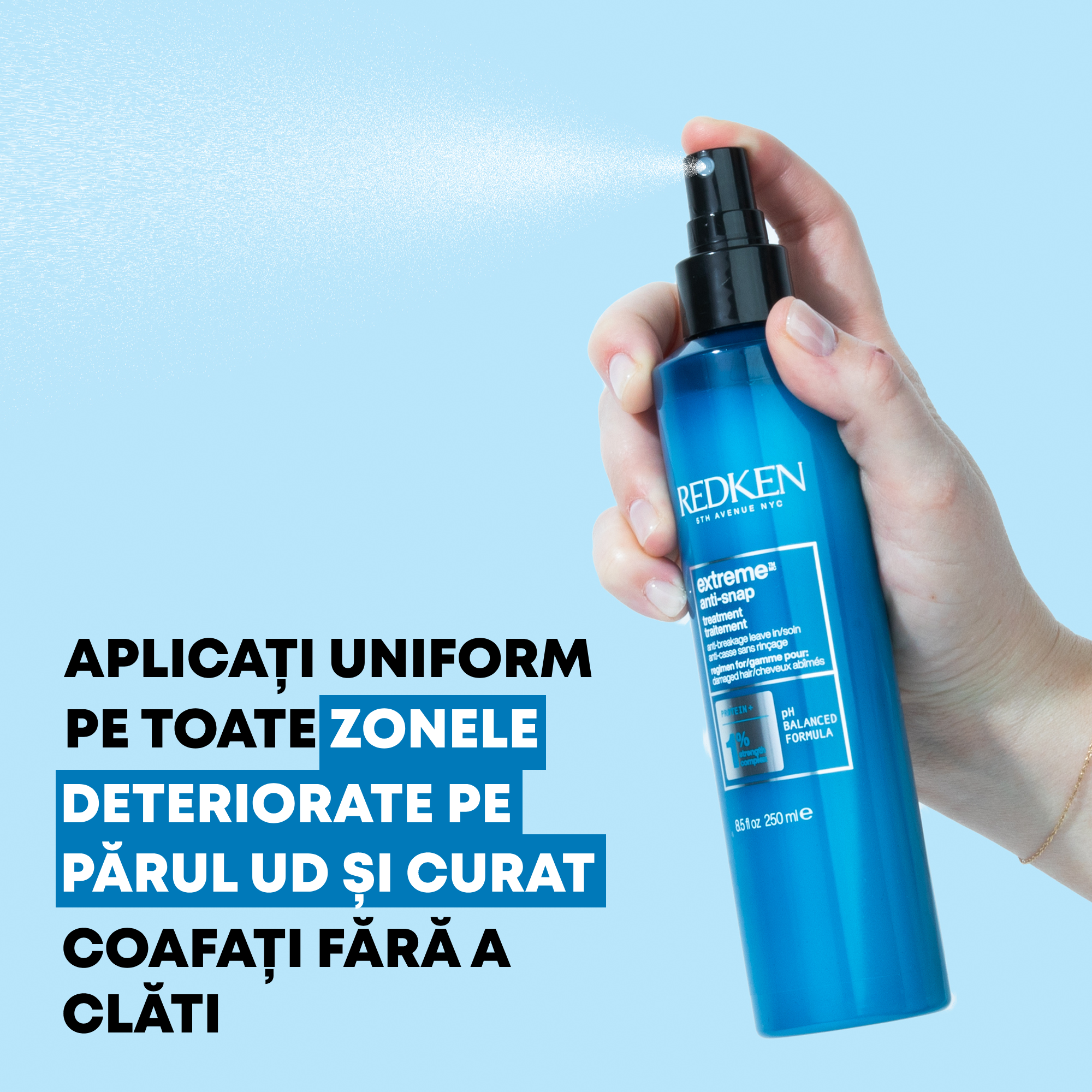 Redken Extreme Anti-Snap 250ml - Tratament Fara Clatire Anti-Rupere