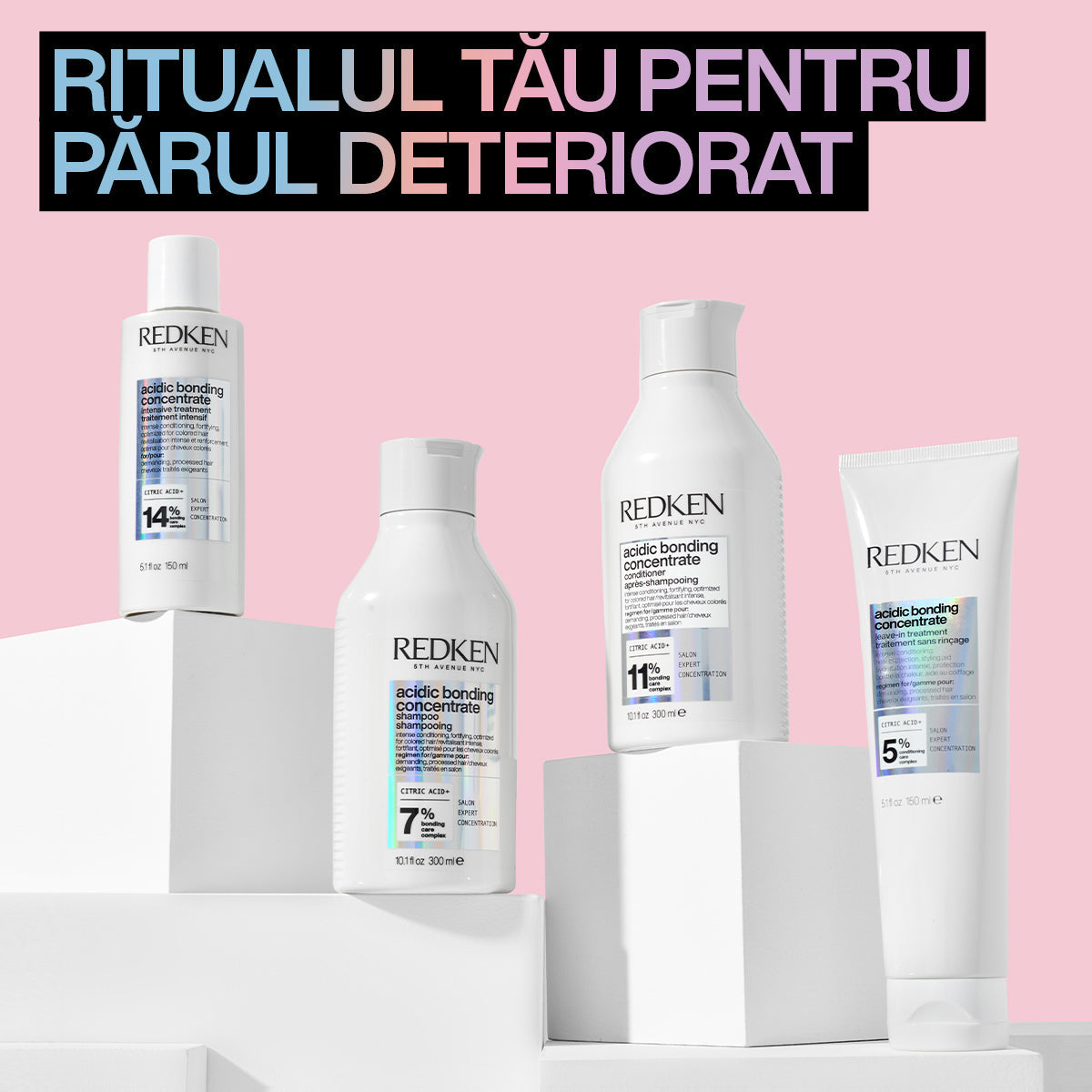 Redken Acidic Bonding Concentrate - Balsam Intens Revitalizant pentru Par Colorat 300ml - Beauty Lounge