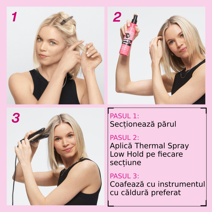 Redken Thermal Spray 11 Low Hold - Spray de Par cu Protectie Termica 250ml - Beauty Lounge