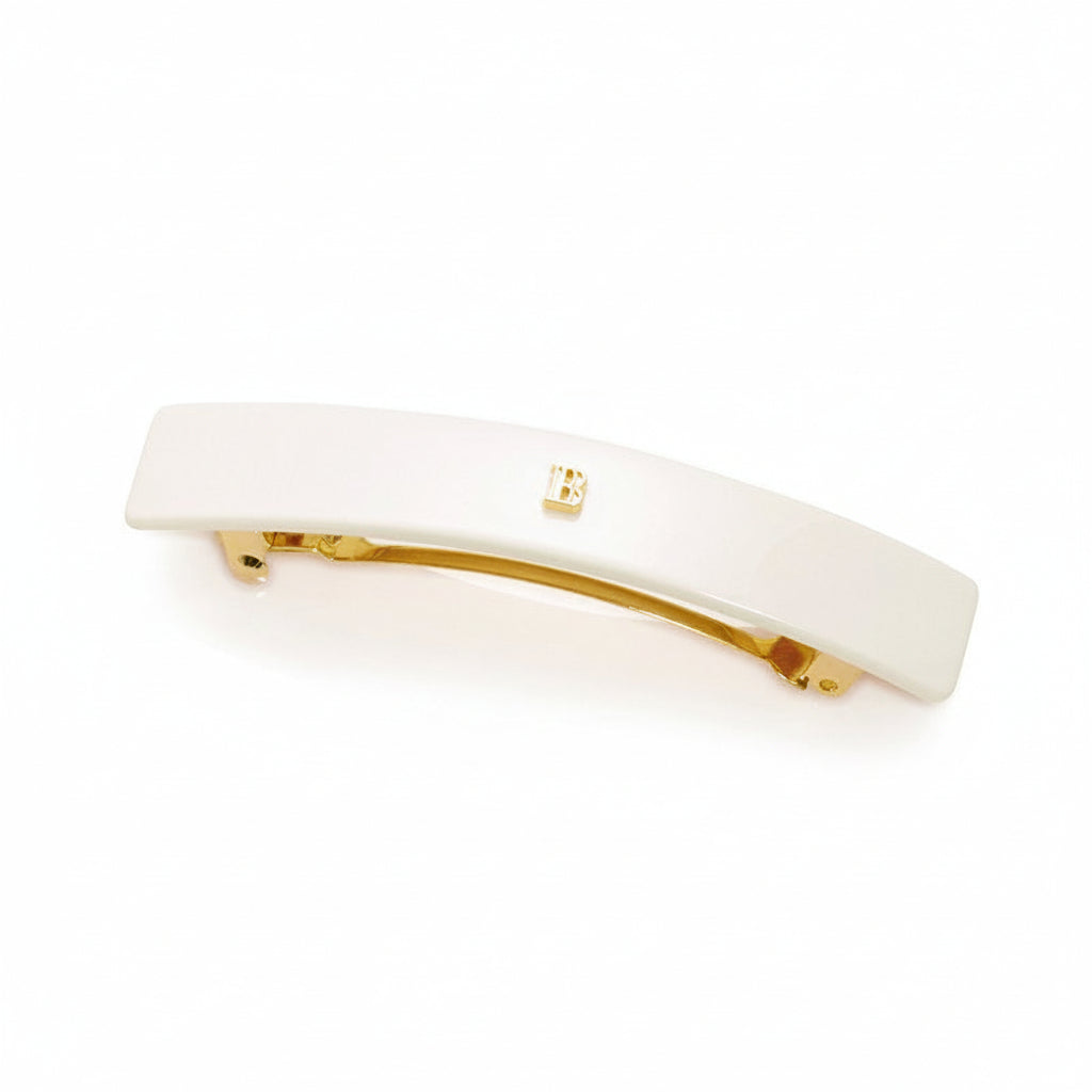Balmain Barrette Medium White - Clips de Par Mediu Alb