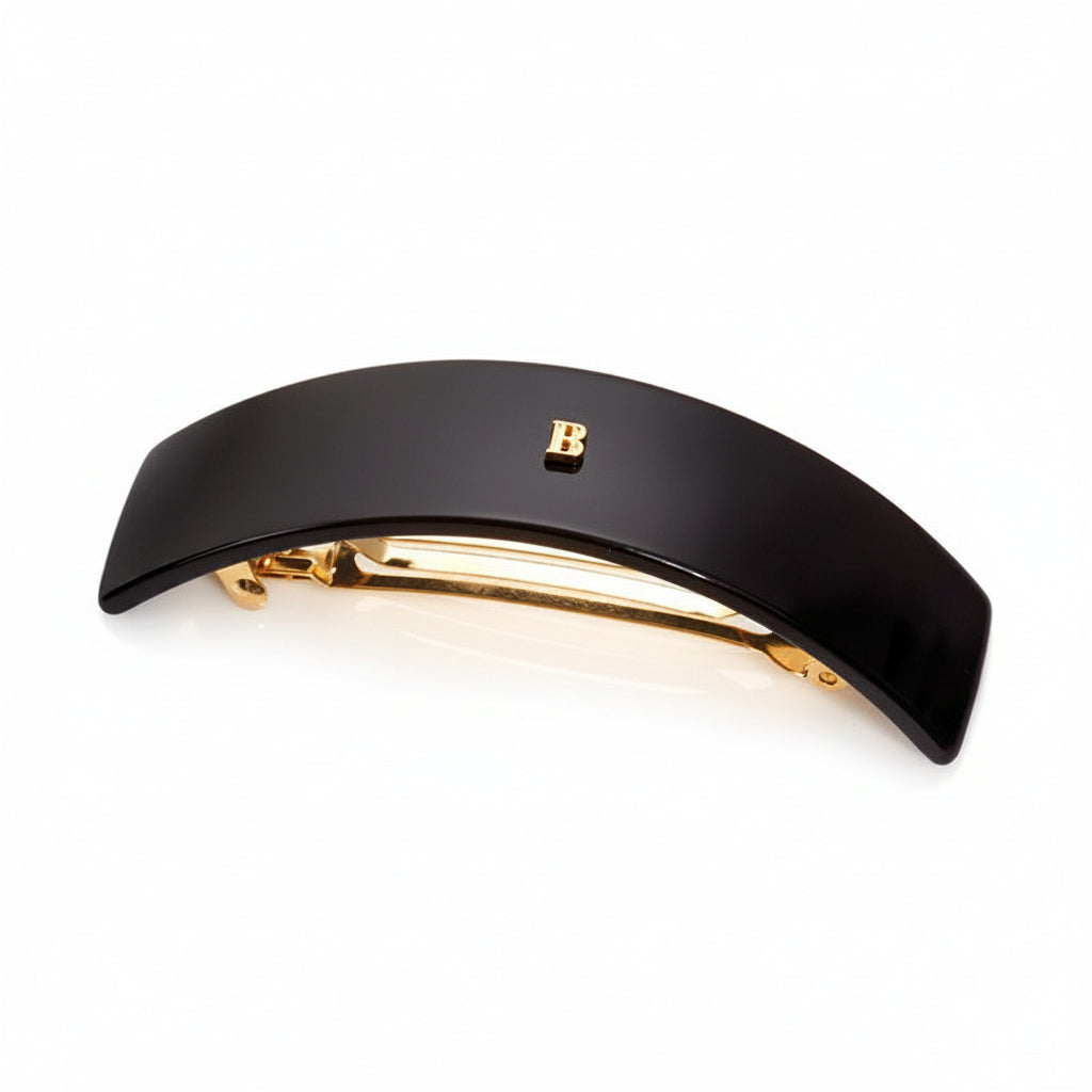 Balmain Barrette Pour Cheveux Large Black - Barreta Neagra Pentru Par