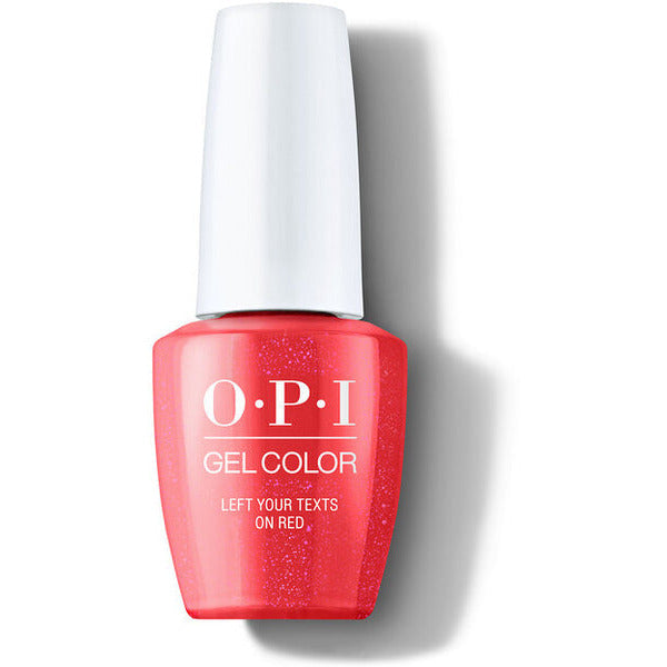 OPI GelColor Lac Semipermanent - Me Left Your Texts on Red 15ml