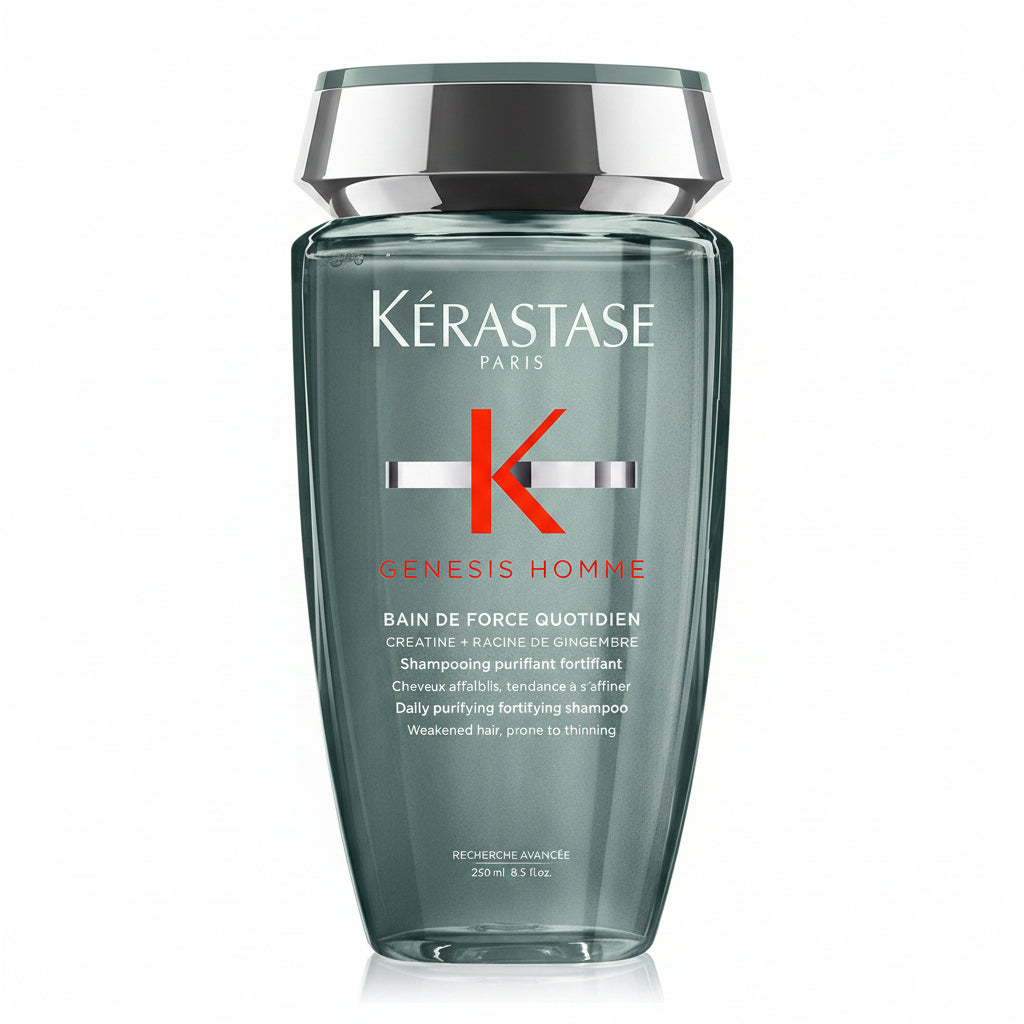 Kerastase Genesis Homme Bain de Force Quotidien - Sampon Purifiant pentru Par Subtire 250ml - Beauty Lounge