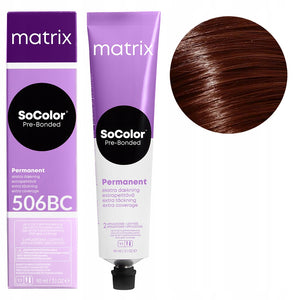 Matrix Vopsea de Par Socolor 506BC Extra Acoperire Blond Inchis Maroniu Auriu 90ml