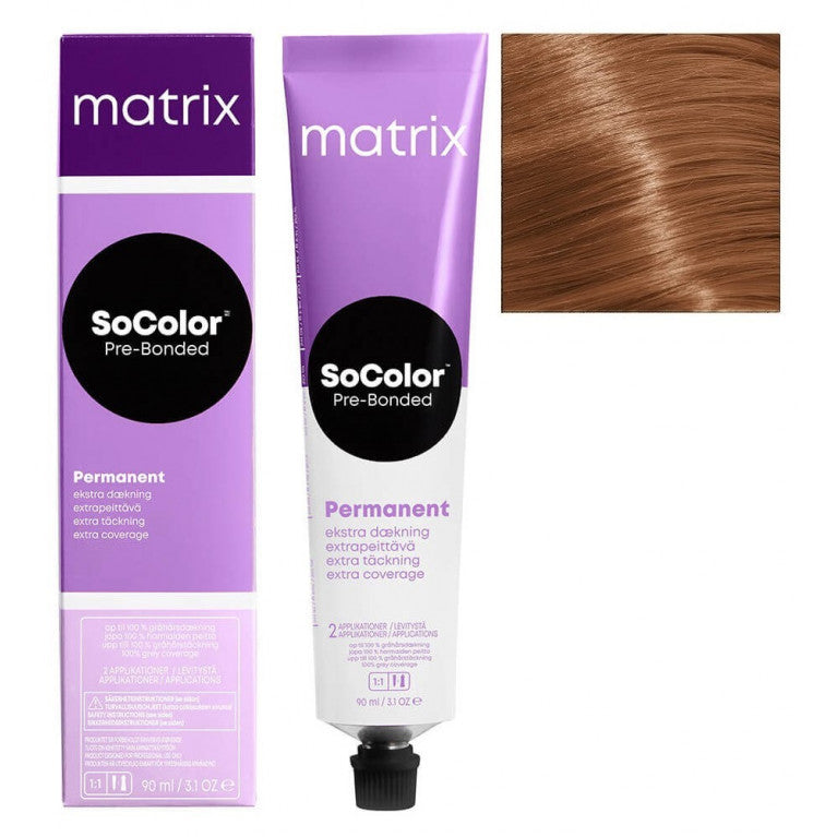 Matrix Vopsea de Par Socolor 508BC Extra Acoperire Blond Deschis Maroniu Auriu 90 ml
