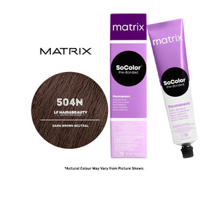 Matrix Vopsea de Par Socolor 504N Extra Acoperire Saten Mediu Natural 90 ml