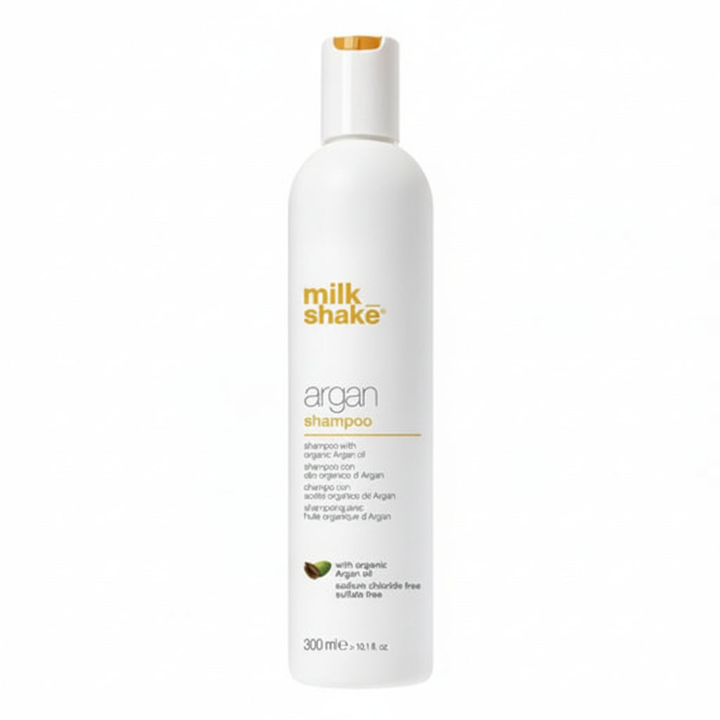 MilkShake Argan Shampoo este un sampon delicat fara sulfati, formulat pentru curatarea blanda si hidratarea parului