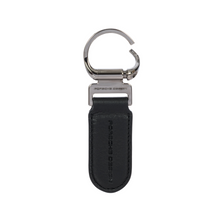 Încarcă imaginea în Galerie, Porsche Design Keyring Oval Black - Breloc din Piele Oval Negru
