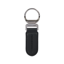 Încarcă imaginea în Galerie, Porsche Design Keyring Oval Black - Breloc din Piele Oval Negru
