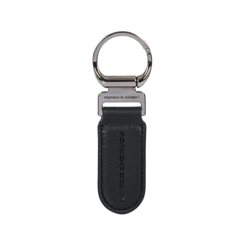 Porsche Design Keyring Oval Black - Breloc din Piele Oval Negru