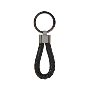 Porsche Design Keyring Leather Cord Black- Breloc din Piele Negru