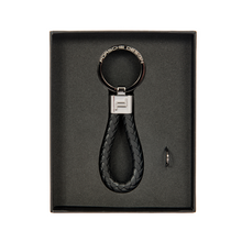 Încarcă imaginea în Galerie, Porsche Design Keyring Leather Cord Black- Breloc din Piele Negru
