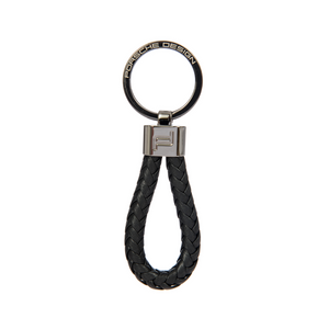 Porsche Design Keyring Leather Cord Black- Breloc din Piele Negru